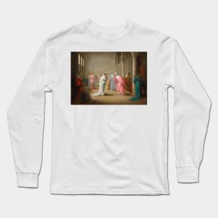 A Visit, A Harem Interior by Henriette Browne Long Sleeve T-Shirt